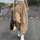 Hip Hop Adjustable Waist Loose Pants